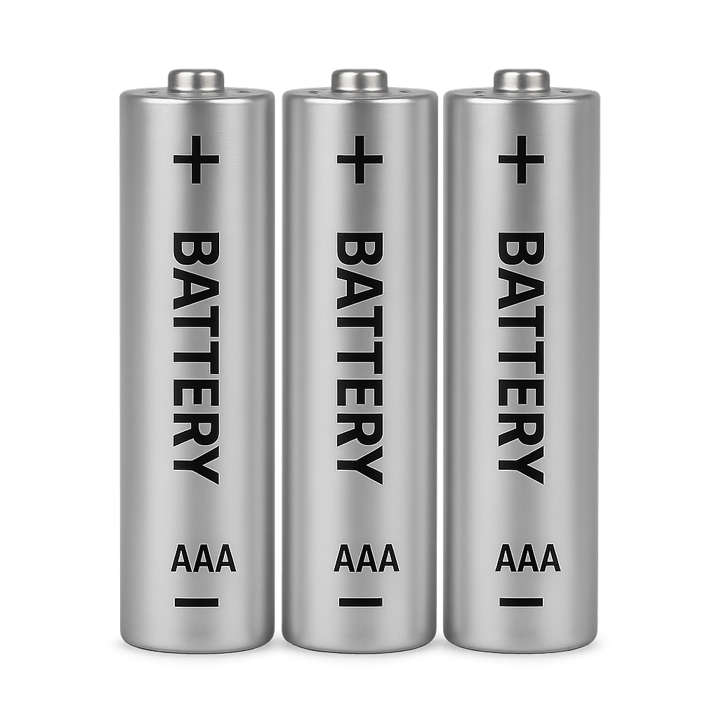 3er Set AAA-Batterien
