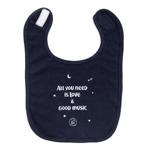 Babylätzchen "All You Need is Love & Good Music"