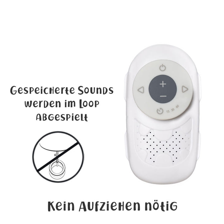 Schlaf-Gut-Set: Spieluhr inkl. Gutschein (5 Songs) & Klemmring