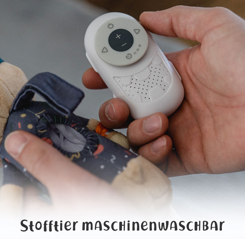 Schlaf-Gut-Set: Spieluhr inkl. Gutschein (5 Songs) & Klemmring