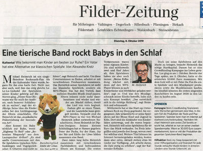 EDDIE the LION in der Filderzeitung