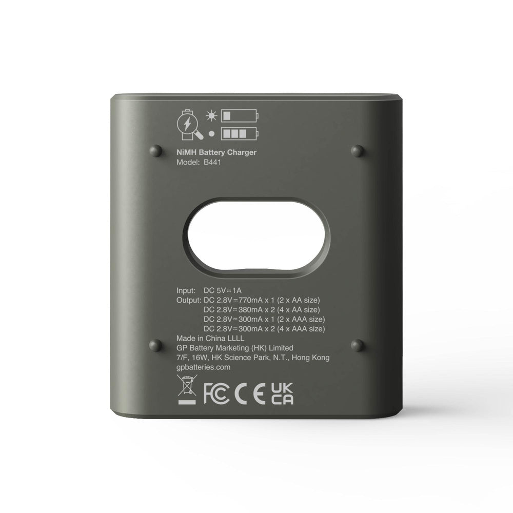 4 AAA-Akkus mit USB-Ladegerät