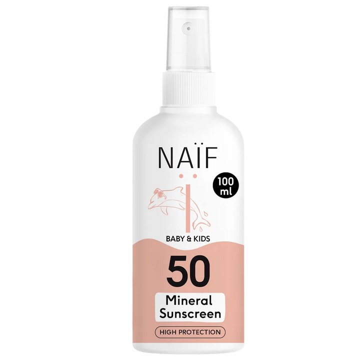 Mineralisches Sonnenspray Baby & Kind, LSF 50, 0% Parfüm (100 ml)