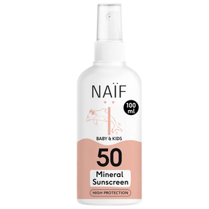 Mineralisches Sonnenspray Baby & Kind, LSF 50, 0% Parfüm (100 ml)