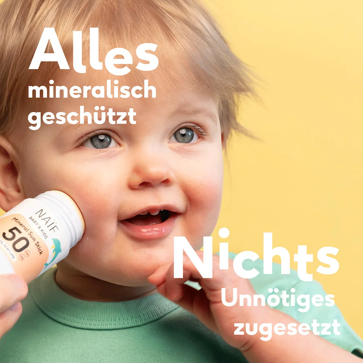 Mineralischer Sonnenstick Baby & Kind, LSF 50, 0% Parfüm (36 g)