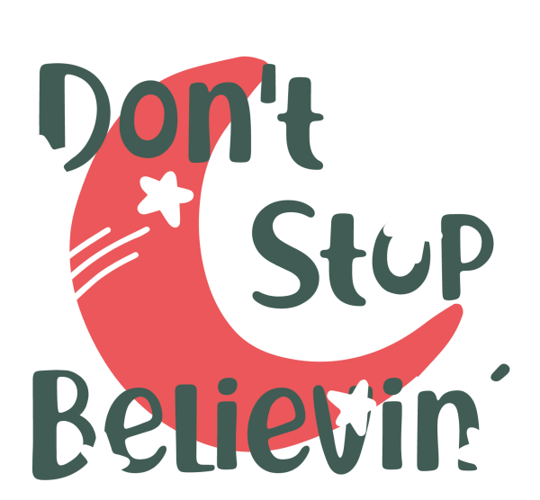 Lätzchen "Don´t Stop Believin´"