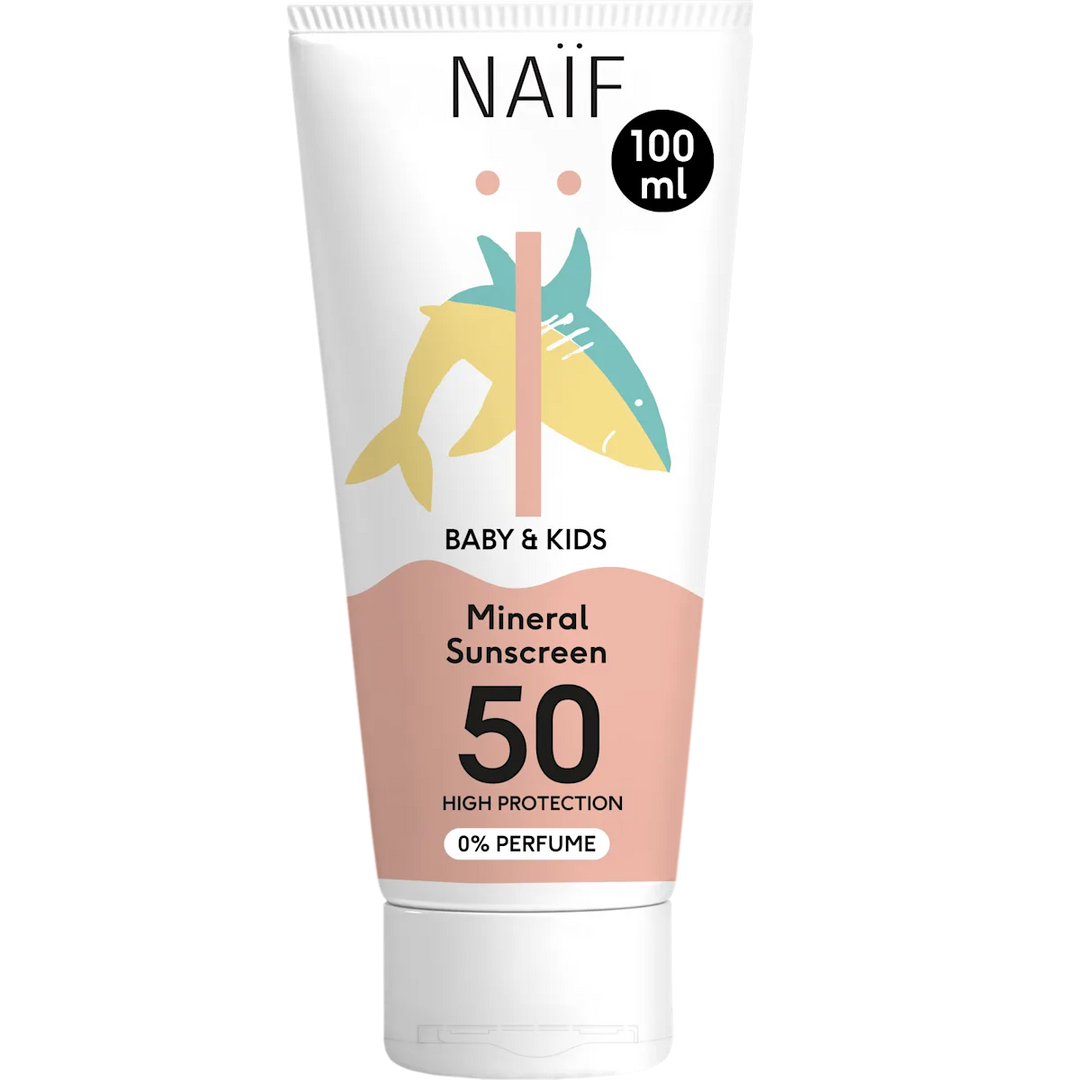 Mineralische Sonnencreme Baby & Kind, LSF 50, 0% Parfüm (100 ml)
