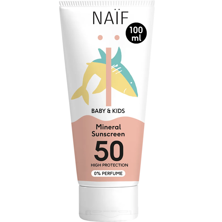 Mineralische Sonnencreme Baby & Kind, LSF 50, 0% Parfüm (100 ml)