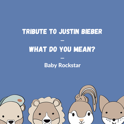 Justin Bieber - What Do You Mean? für die Spieluhr